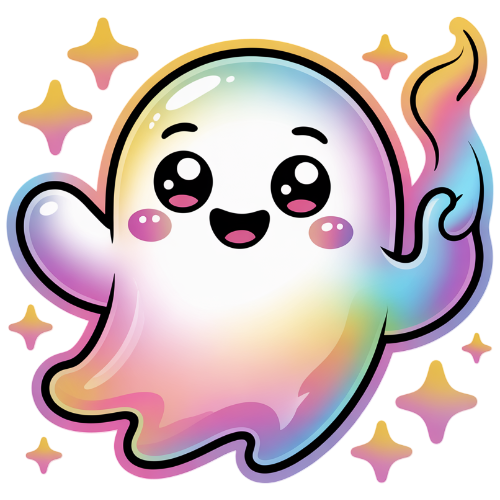 Cute Ghost Sticker